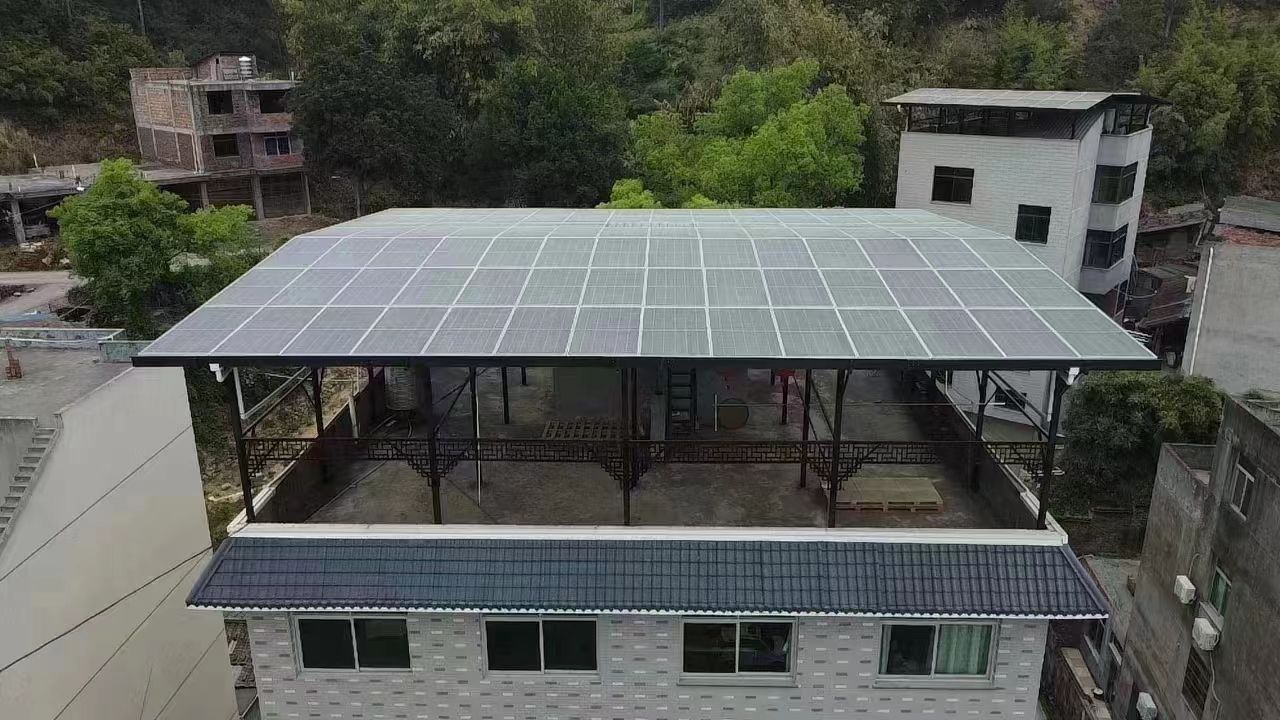 龙口15kw+10kwh自建别墅家庭光伏储能系统